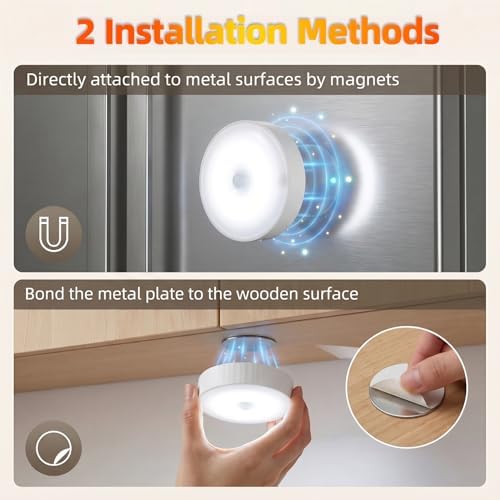 2000mAh 3.5" Wireless Puck Lights, 5 Pack