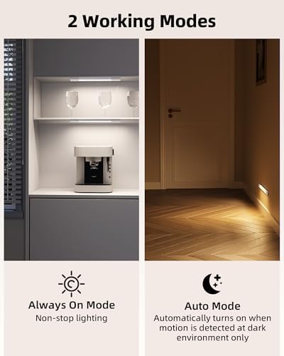 EZVALO 3 Pack 8-Inch Motion Sensor Lights
