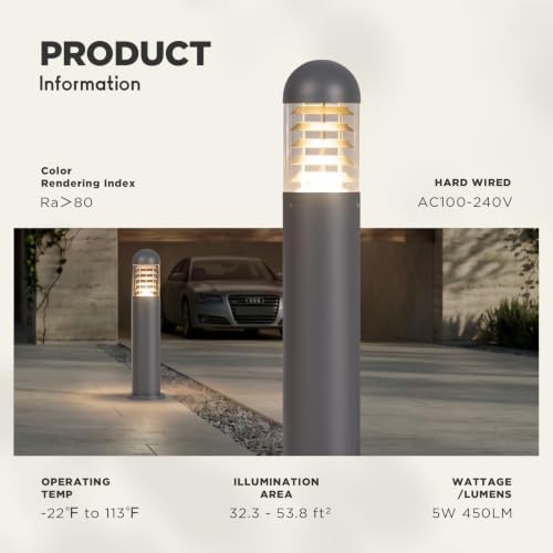31.5" IP65 Waterproof Wired Landscape Path Lights