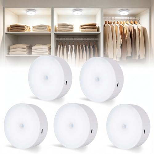 2000mAh 3.5" Wireless Puck Lights, 5 Pack