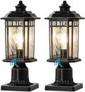 DASTOR 2-Pack Dusk-to-Dawn Outdoor Post Lights
