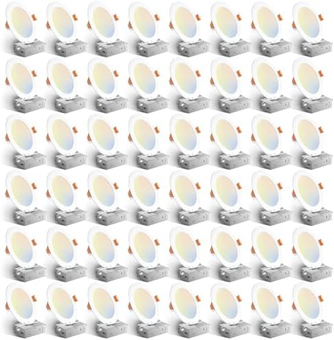 Amico 48 Pack 6 Inch LED Recessed Lighting