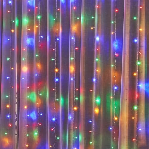 WATERGLIDE 300 LED Curtain Lights, Multicolor