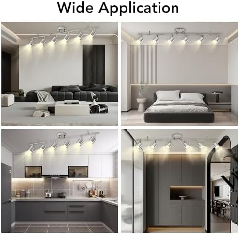6-Light Brushed Nickel Track Lighting Kit