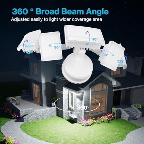 Olafus 130W 13000LM 5-Head LED Flood Light