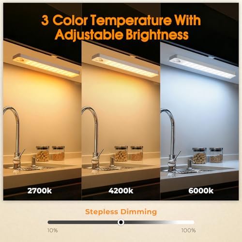 Rechargeable Dimmable Motion Sensor Under Cabinet Lights