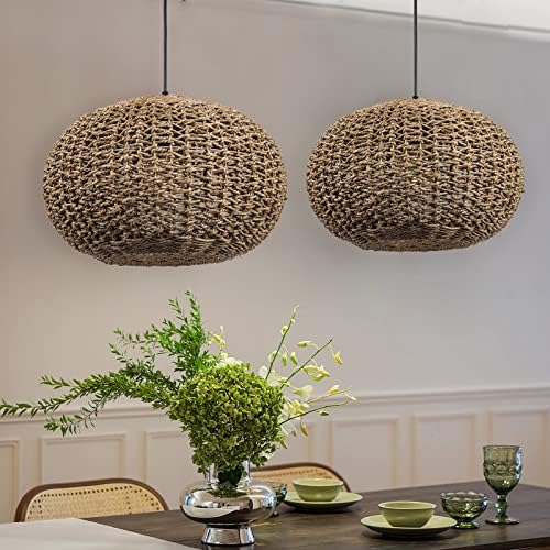 Arturesthome Handwoven Rattan Chandelier