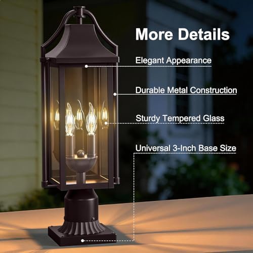 23-Inch Bronze Outdoor Post Light