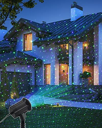 Christmas Laser Lights Star Projector Garden Firefly Lights 3 Color