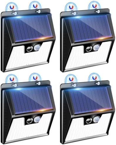 Peasur 176 LED Magnetic Solar Lights, Motion Sensor