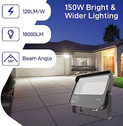 HYPERLITE LED Flood Lights, 150W, 2-Pack