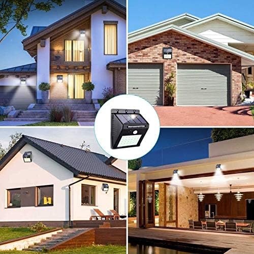 Solar Motion Sensor Wall Lights, 30 LED, Waterproof