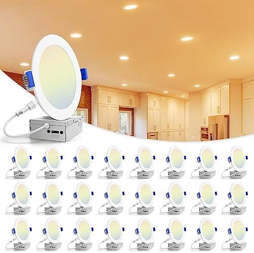 VOLISUN 24 Pack 6 Inch Recessed Lighting