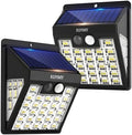 Outdoor Solar Wall Light, 72 LED, 2 Pack