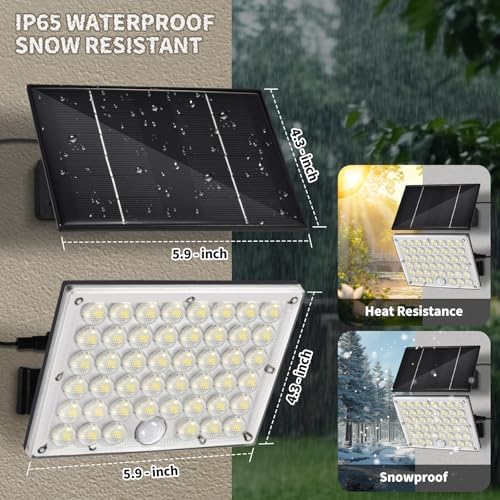 184 LED Solar Outdoor Motion Lights