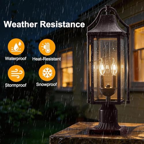 23-Inch Bronze Outdoor Post Light