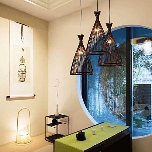 Modern Industrial Rattan E27 Pendant Light