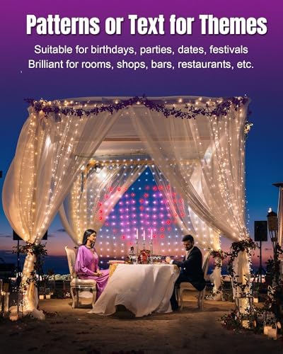 IC ICLOVER Smart Curtain Lights, 400 LED, APP Control