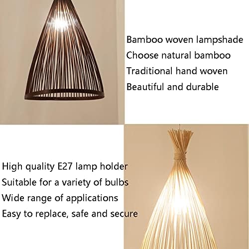 Modern Industrial Rattan E27 Pendant Light