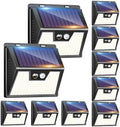 Peasur 10-Pack Solar Motion Sensor Lights, Waterproof