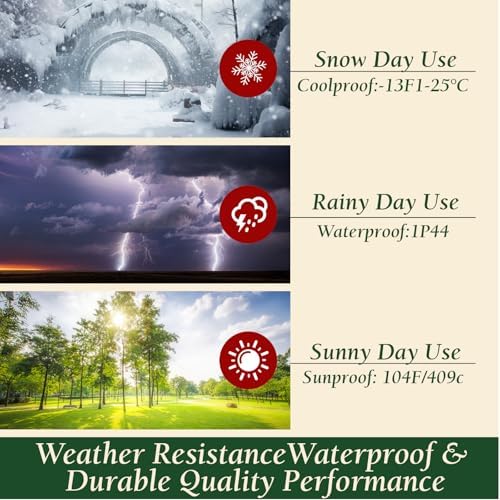 3D Dynamic Snowflake Projector Lights, Waterproof Indoor Outdoor