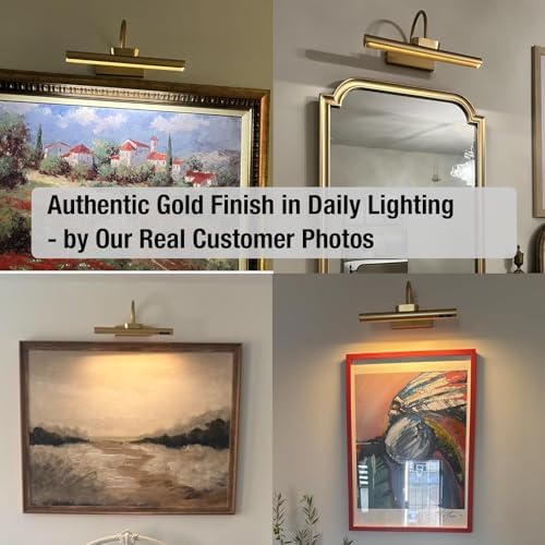 LYTARA Rechargeable Cordless Picture Light, Gold