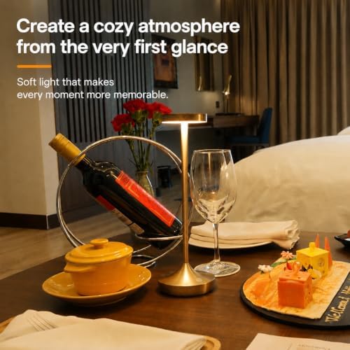 2 Pack Cordless Rechargeable Table Lamps, 6000mAh