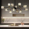 12-Light Modern Crystal Sputnik Chandelier