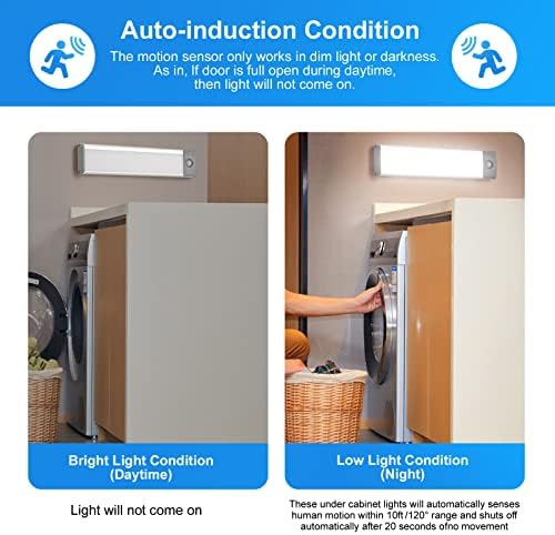 30-LED Under Cabinet Lights, USB Rechargeable, 2 Pack