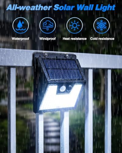 Peasur 176 LED Magnetic Solar Lights, Motion Sensor