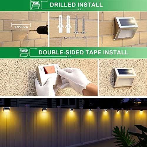 JSOT Solar Deck Lights, 12P, Warm White