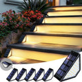 Solar Step Lights, 6 Pack, Warm White