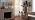 Dimmable Floor Lamp, 68" Tall, Gold and White