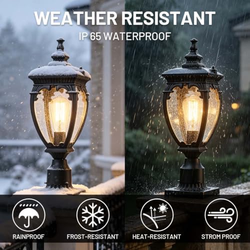 Outdoor Post Lights Hard Wired Exterior Lamp Post Light Fixture