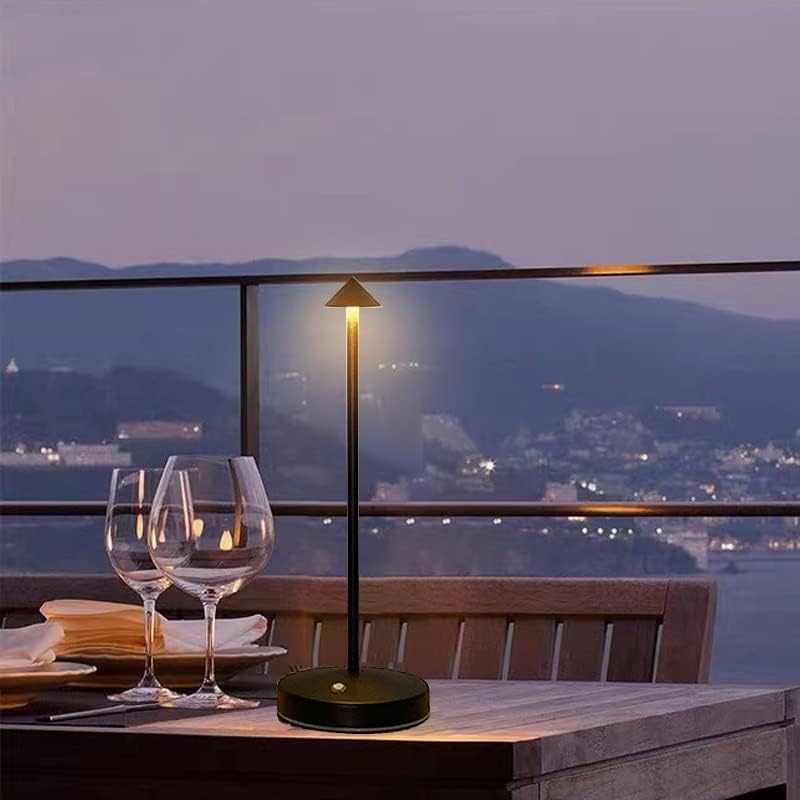 Cordless Rechargeable LED Table Lamp, Black