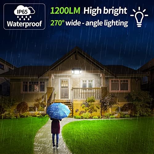 intelamp Solar Outdoor Motion Sensor Lights Waterproof