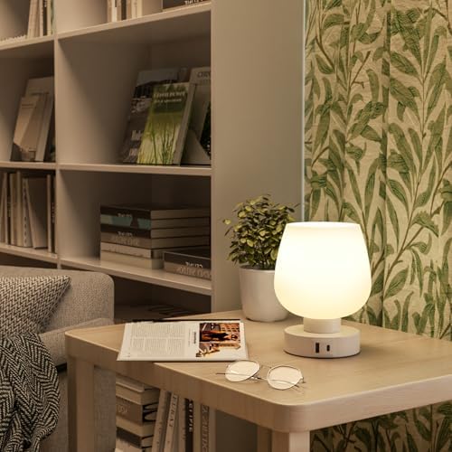 Seealle Small Touch Table Lamp, 3 Way Dimmable
