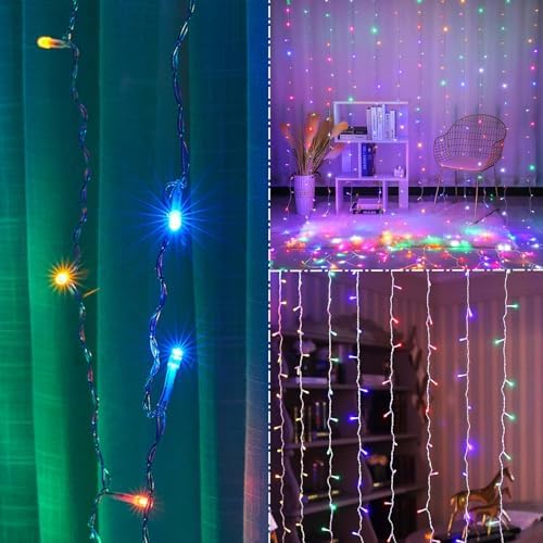WATERGLIDE 300 LED Curtain Lights, Multicolor
