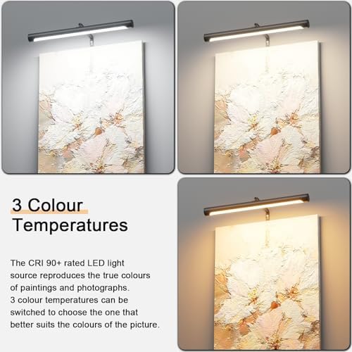 Plug-in 16" Adjustable LED Picture Light, Black