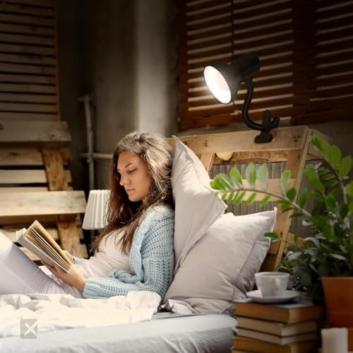 Xtricity LED Clip-On Desk Lamp, Black