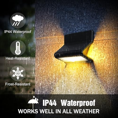AURAXY Outdoor Solar Security Lights, Motion Sensor, Waterproof