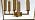MELUCEE 4-Light Gold Farmhouse Chandelier