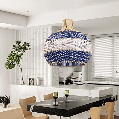Arturesthome 1-Light Rattan Pendant Light