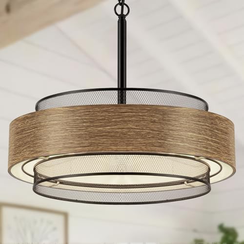 19.7" 5-Light Farmhouse Chandelier