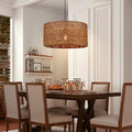 Arturesthome 1-Light Boho Rattan Pendant Light