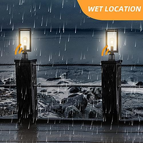Windben 14.7in Matte Black Outdoor Post Light