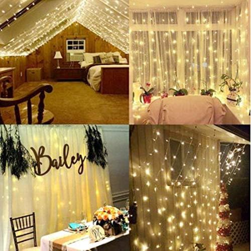 LED String Lights, 300 LED 9.8ft x 9.8ft White