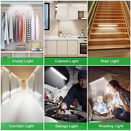 goodland 160 LED Motion Sensor Closet Lights, 2 Pack