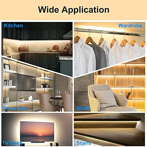 LAFULIT 10 PCS Motion Sensor Under Cabinet Lights Kit