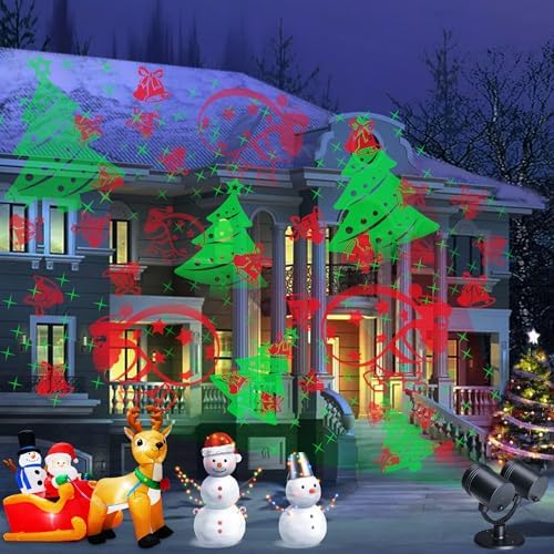 Christmas Projector Lights with Timer, Santa Claus and Jingle Bells